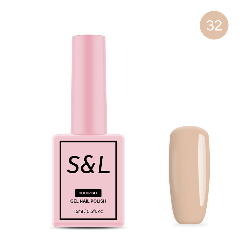 S&L Gel Nail Polish No 032 Camel Tan 15ml