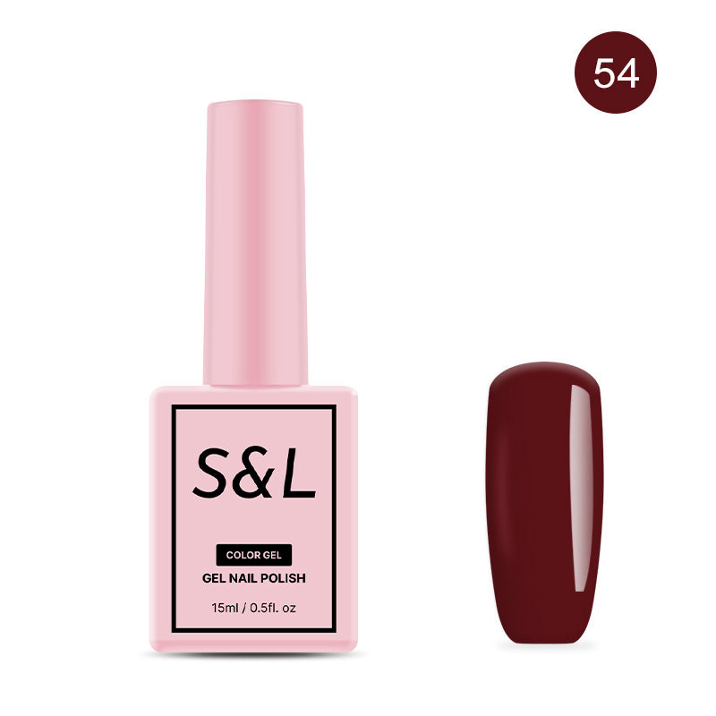 S&L Gel Nail Polish No 054 Cabernet 15ml