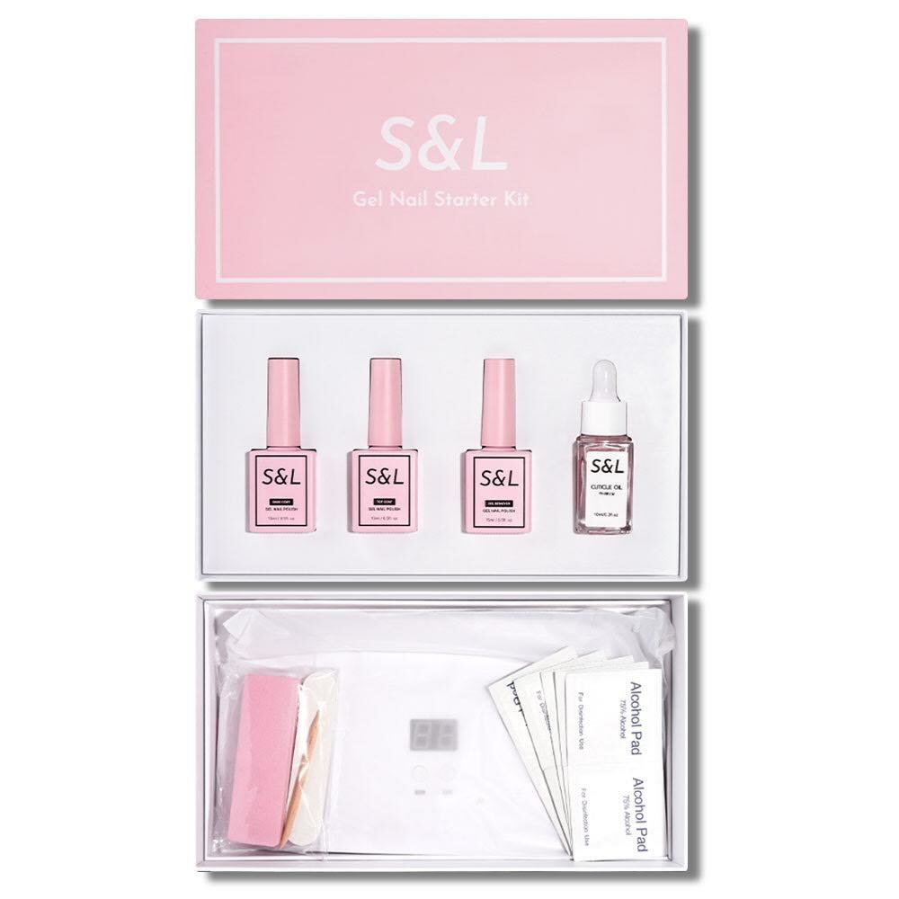 S&L Complete Gel Nail Starter Kit - 4