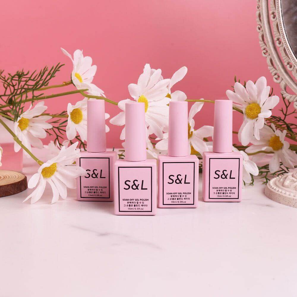 S&L gel nail polish bottles