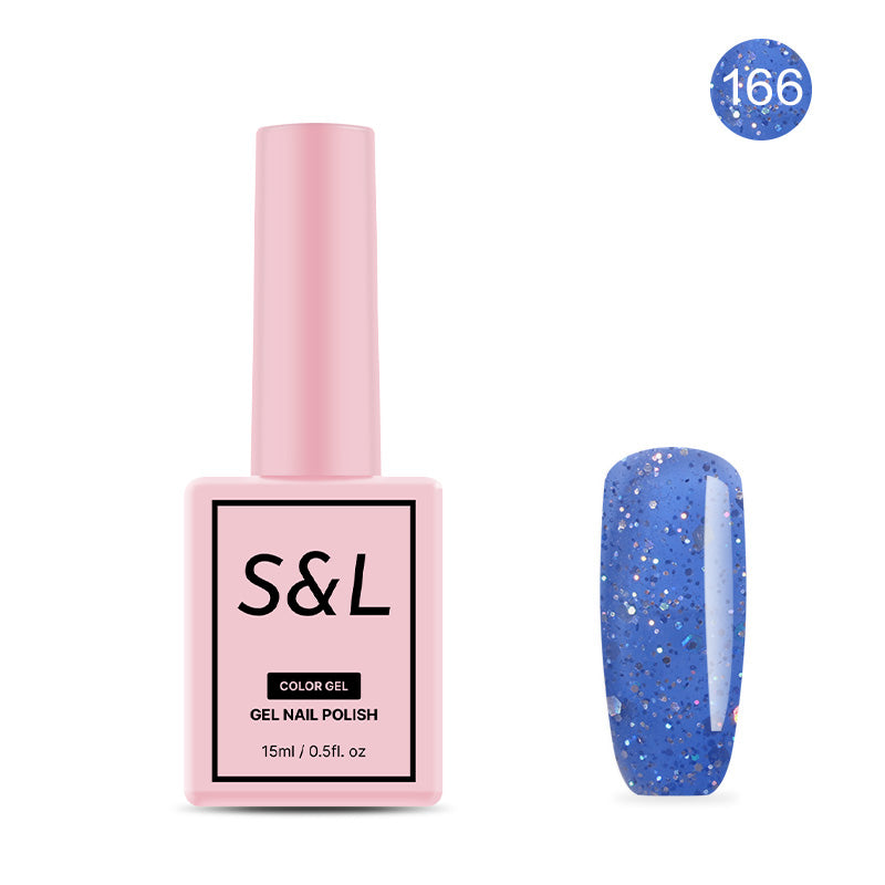 S&L Gel Polish No 166 Sapphire Ice