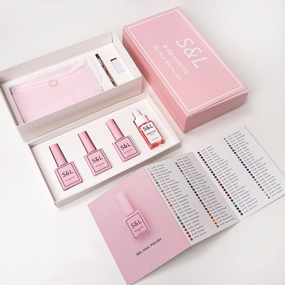 Complete Gel Nail Starter Kit (with UV light) by S&L