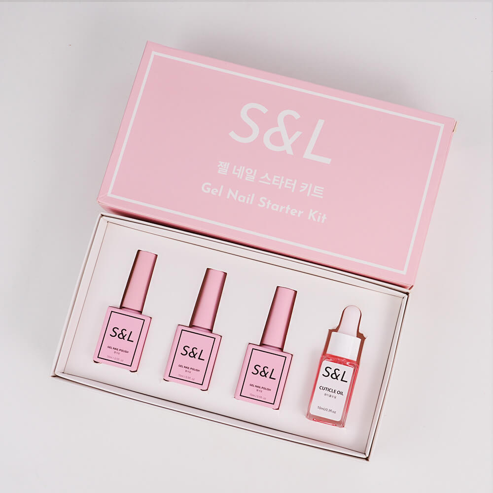 Complete Gel Nail Starter Kit (with UV light) by S&L