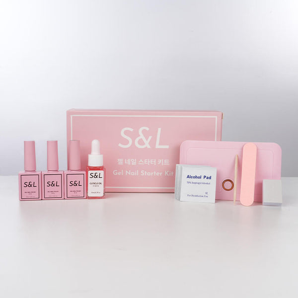 Complete Gel Nail Starter Kit (with UV light) by S&L