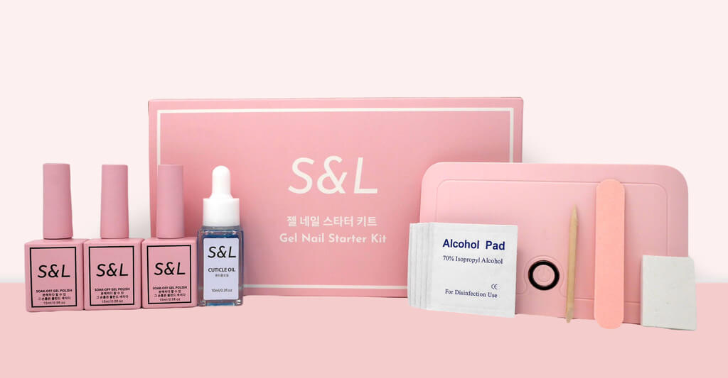 Complete Gel Nail Starter Kit (with UV light) by S&L S&L Beauty Company